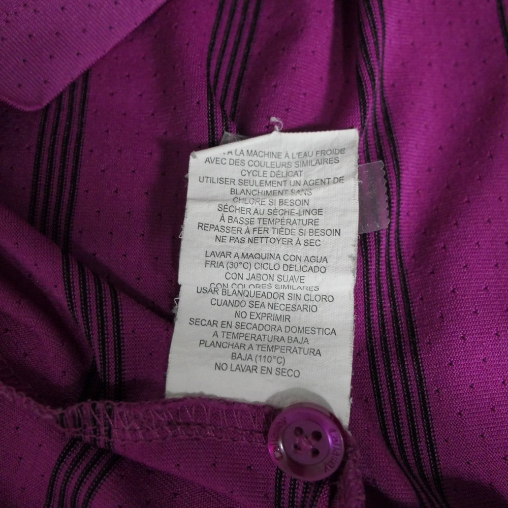 Callaway Mens Polo XXL Purple Striped Opti-Dri Gorpcore Athleisure Breathable - Picture 6 of 9